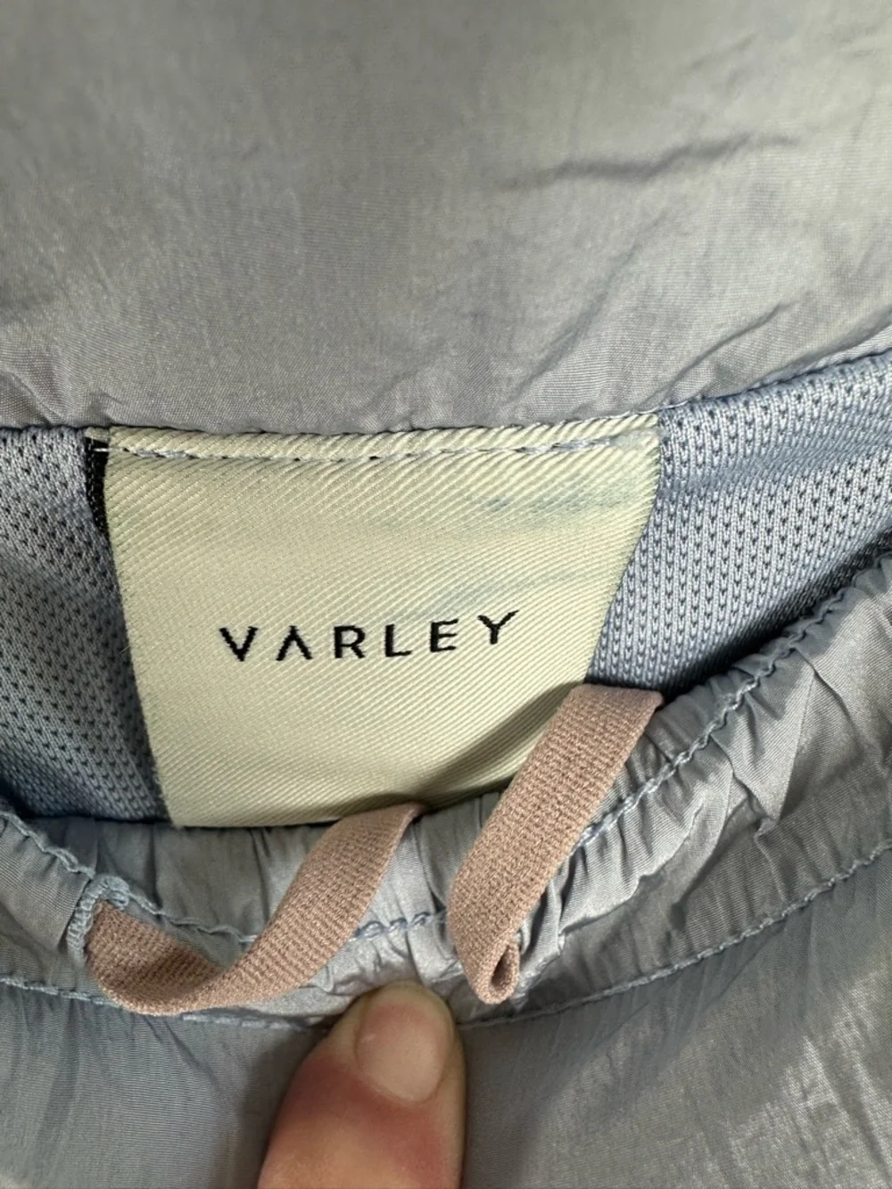 Varley Light Gray-Blue Kallin Athletic Running Shorts lined Size Large